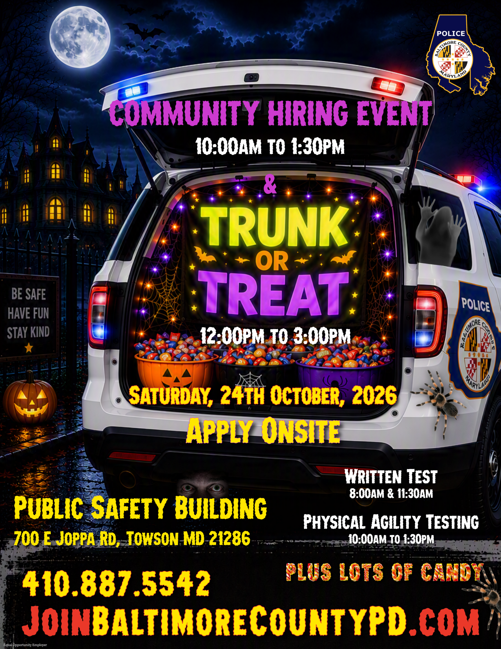 Community Hiring Event & Trunk Or Treat (Towson)
